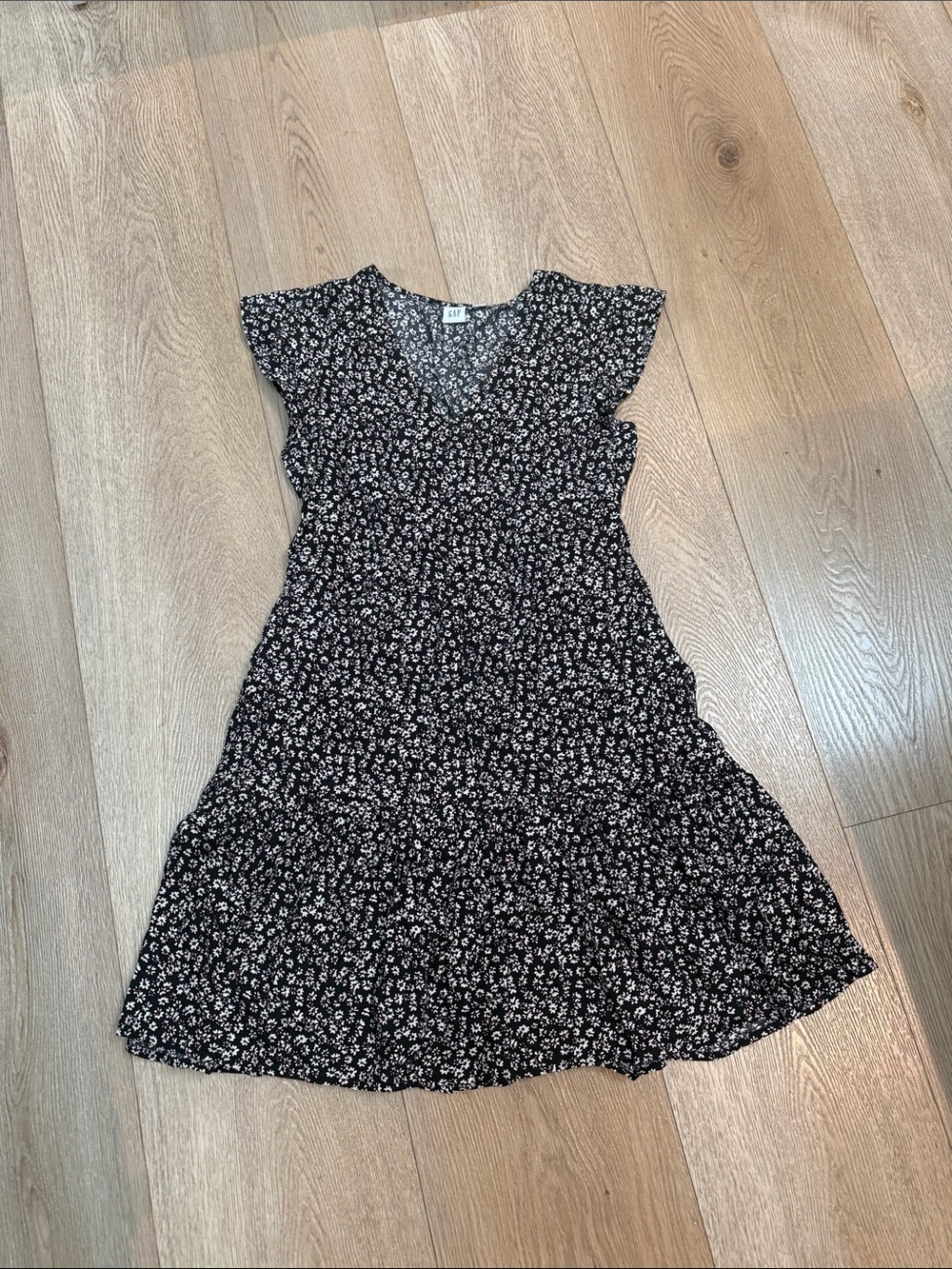 Women’s Black Floral Knit Dress
